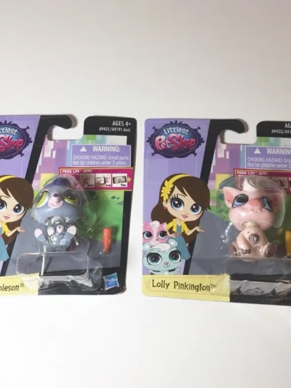Littlest Pet Shop NEW SEALED lot of 2; Laura Moleson & Lolly Pinkington